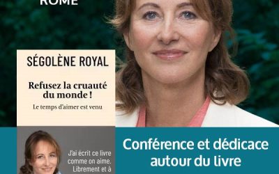 Conférence à Rome de Ségolène Royal autour de la présentation de son livre