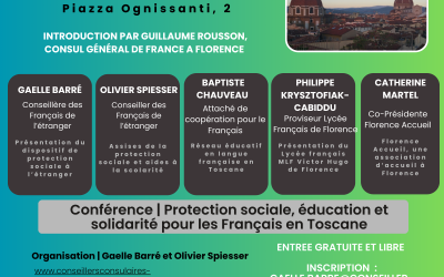 Conférence 19 février 2026 | Protection sociale, éducation et solidarité pour les Français en Toscane